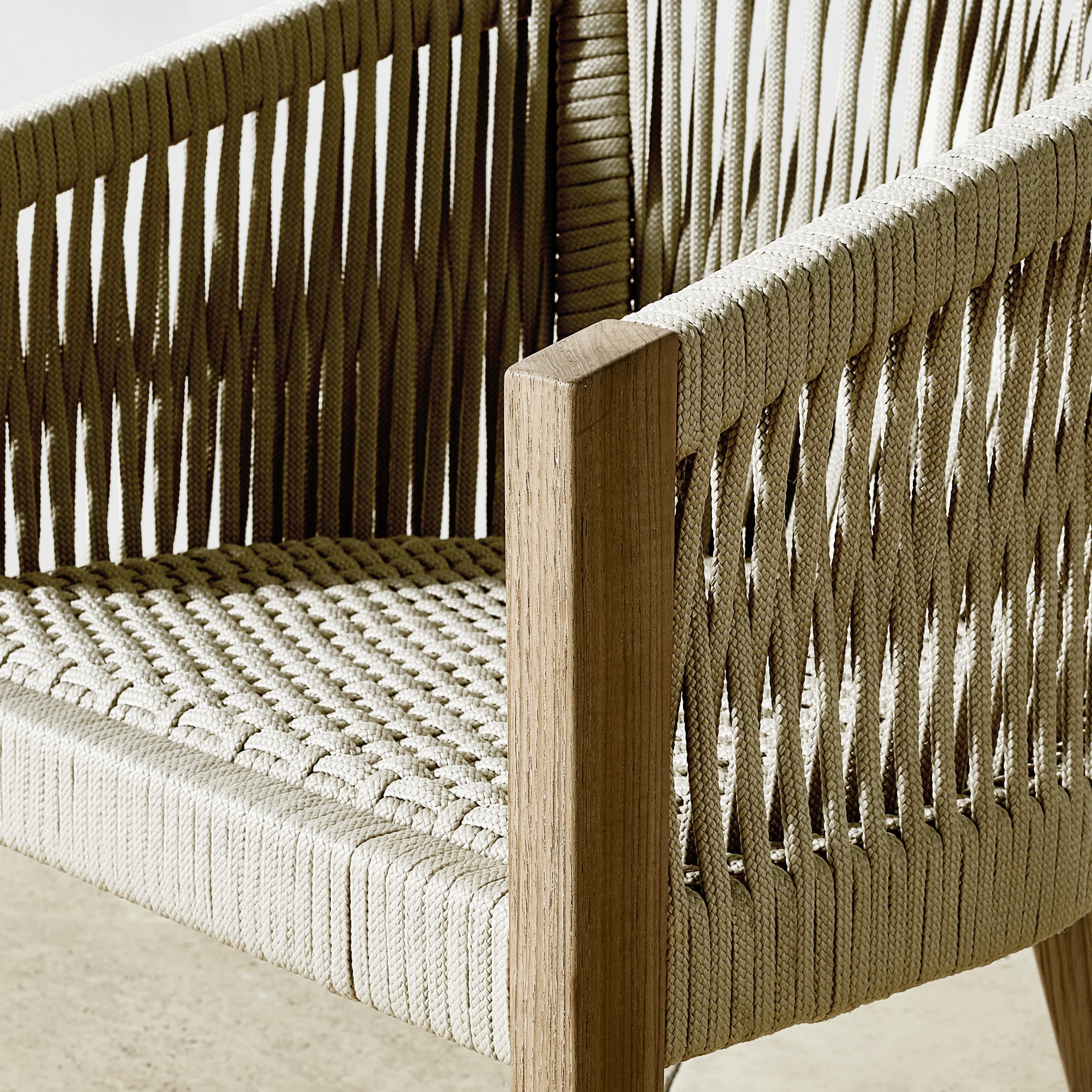 Pasadena Outdoor Teak Dining Armchair