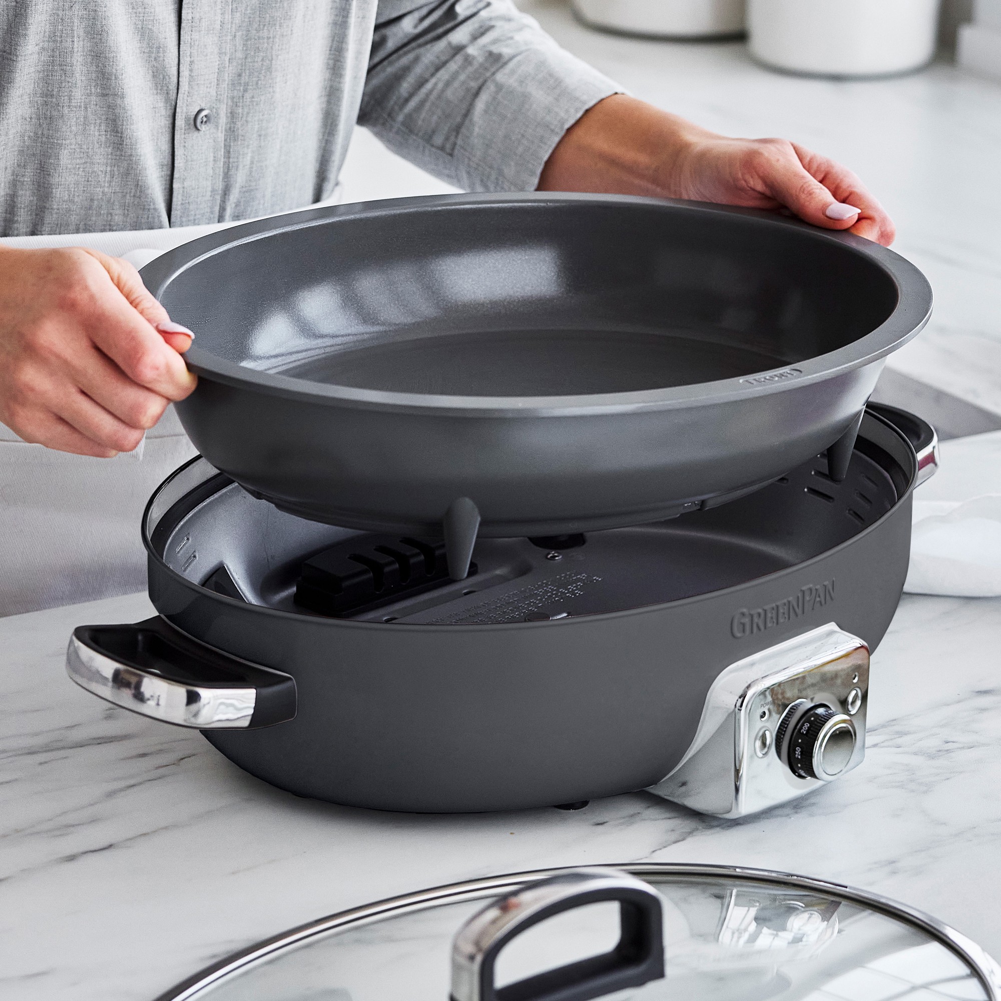 GreenPan™ Elite Ceramic Nonstick Electric Everyday Skillet