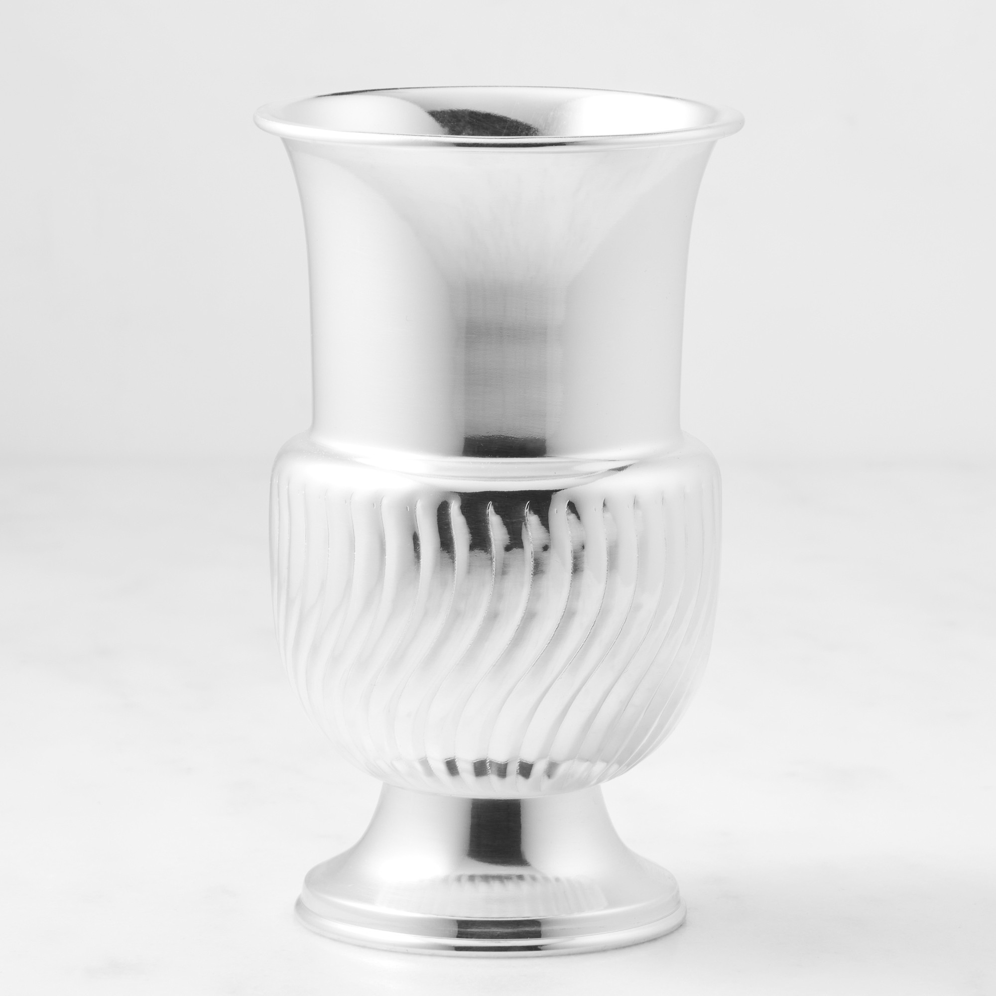 AERIN Silver Scalloped Vase