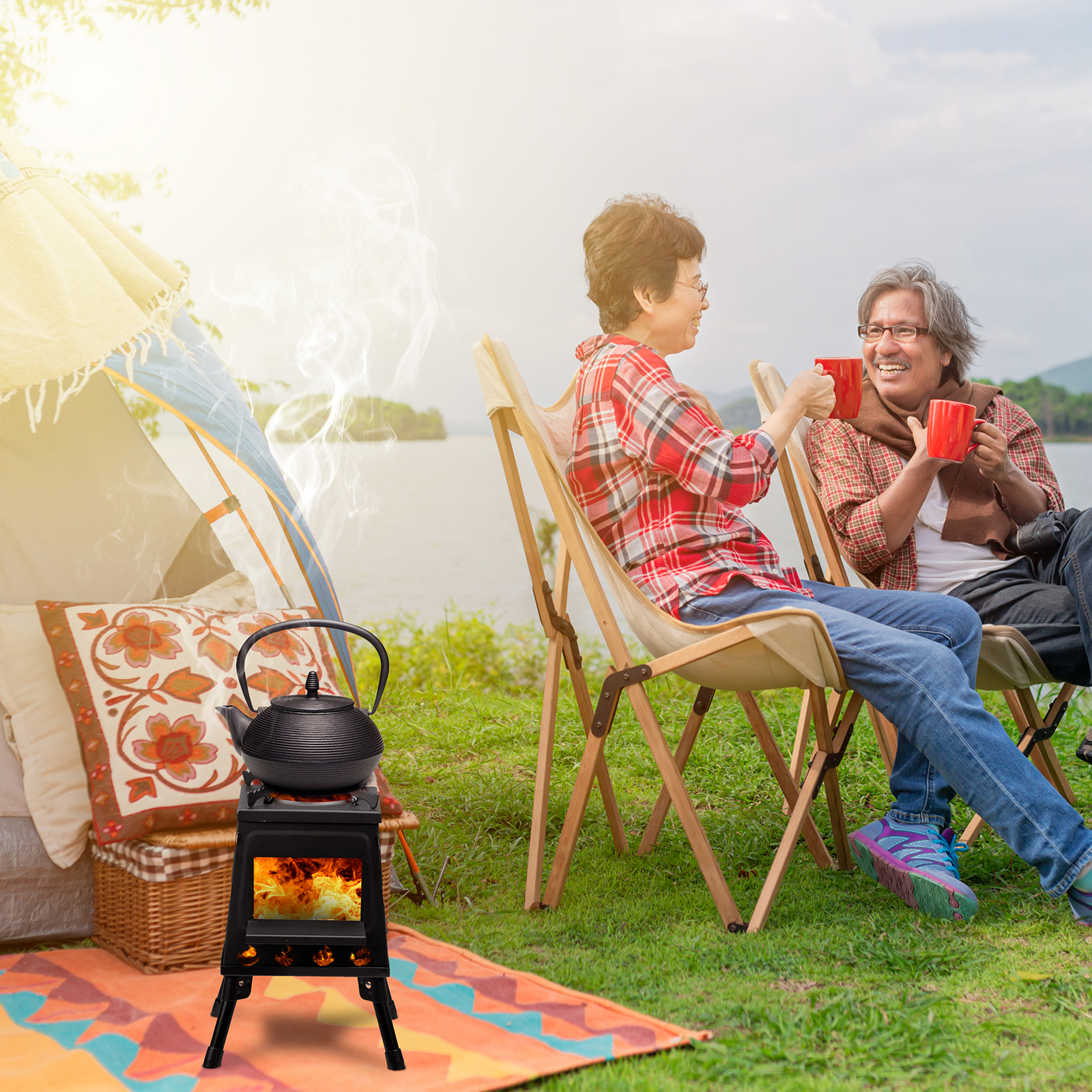 27*27*34cm Wood Camping Stove