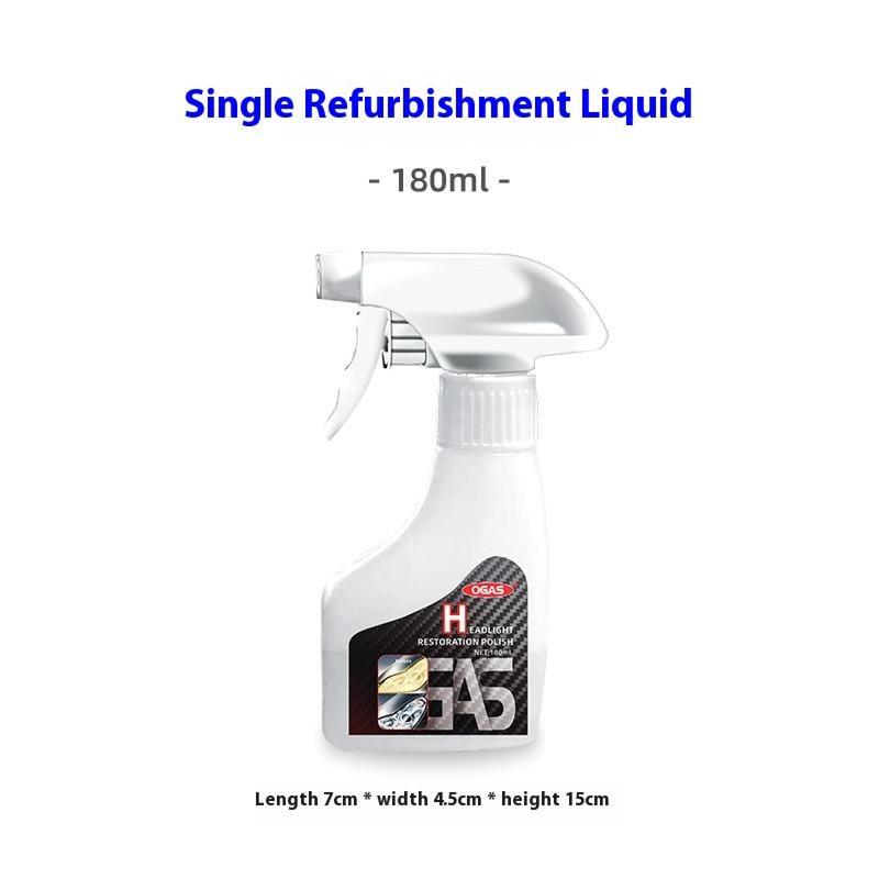 No Polishing, Atomization Cleaning, Car Headlight Renovation Repair Liquid,
