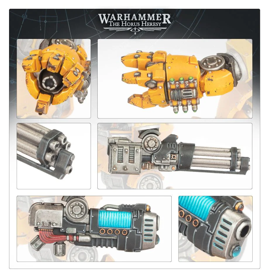 HORUS HERESY CONTEMPTOR DREADNOUGHT WEAPON FRAME 2