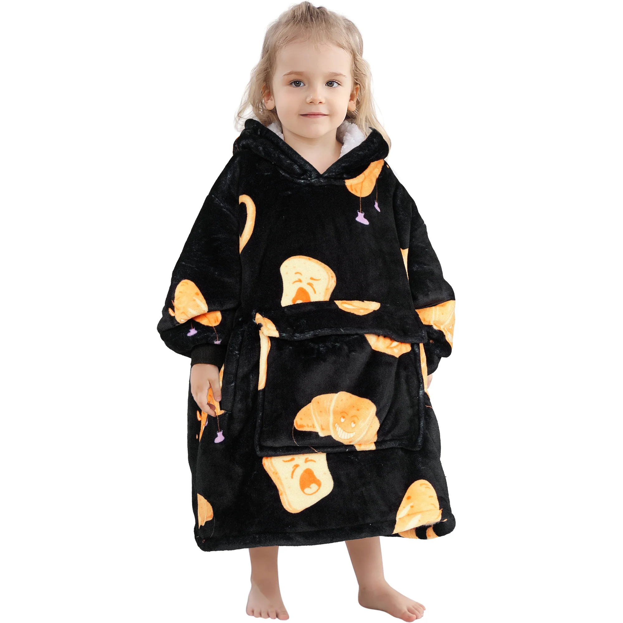 Bread Blanket Hoodie Kids