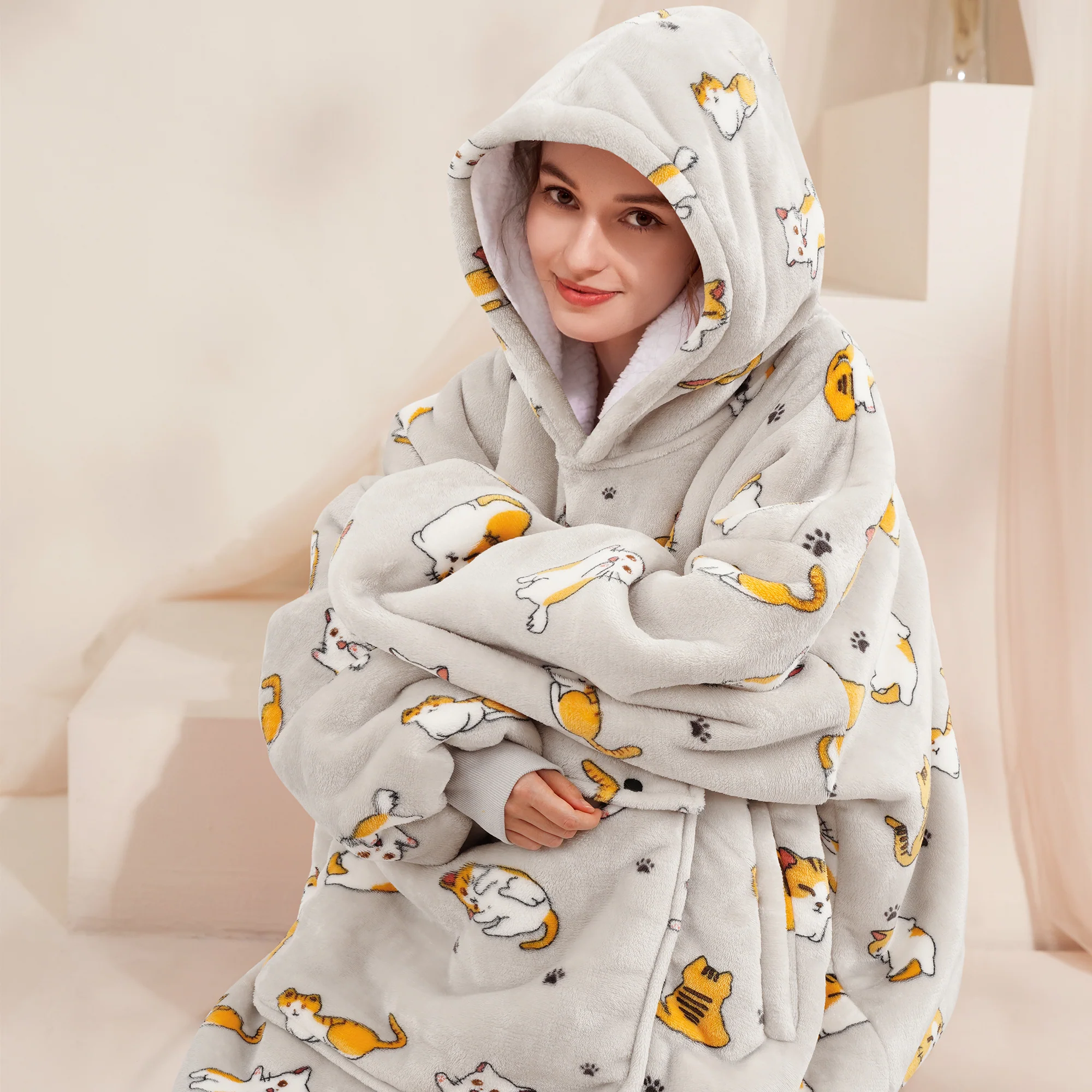 Cat Blanket Hoodie