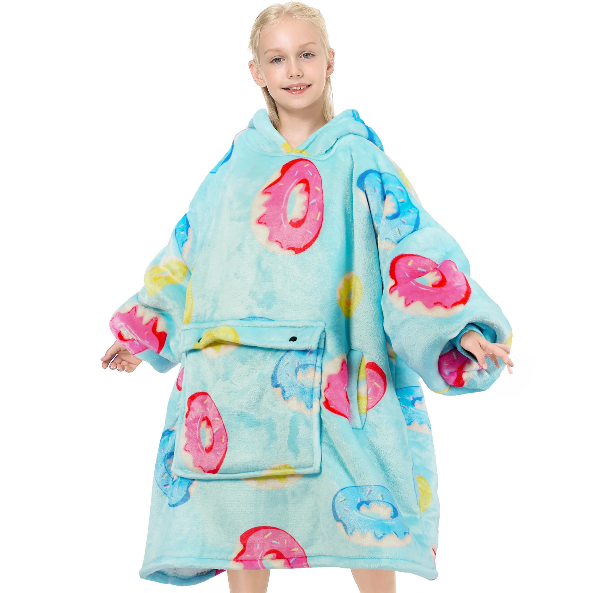 Donut Blanket Hoodie Teen