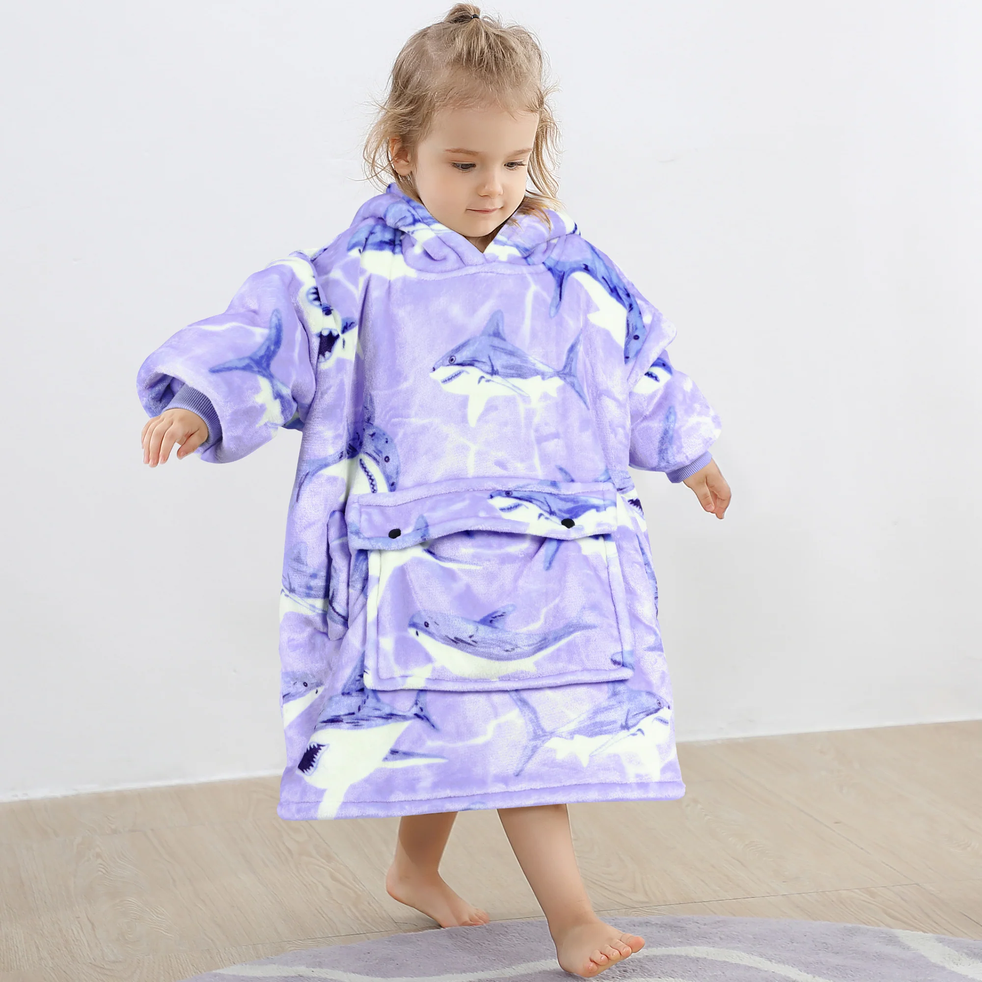 Shrak Blanket Hoodie Kids