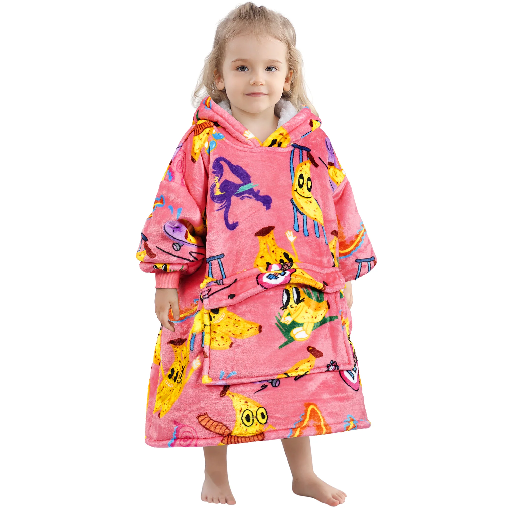 Banana Blanket Hoodie Kids