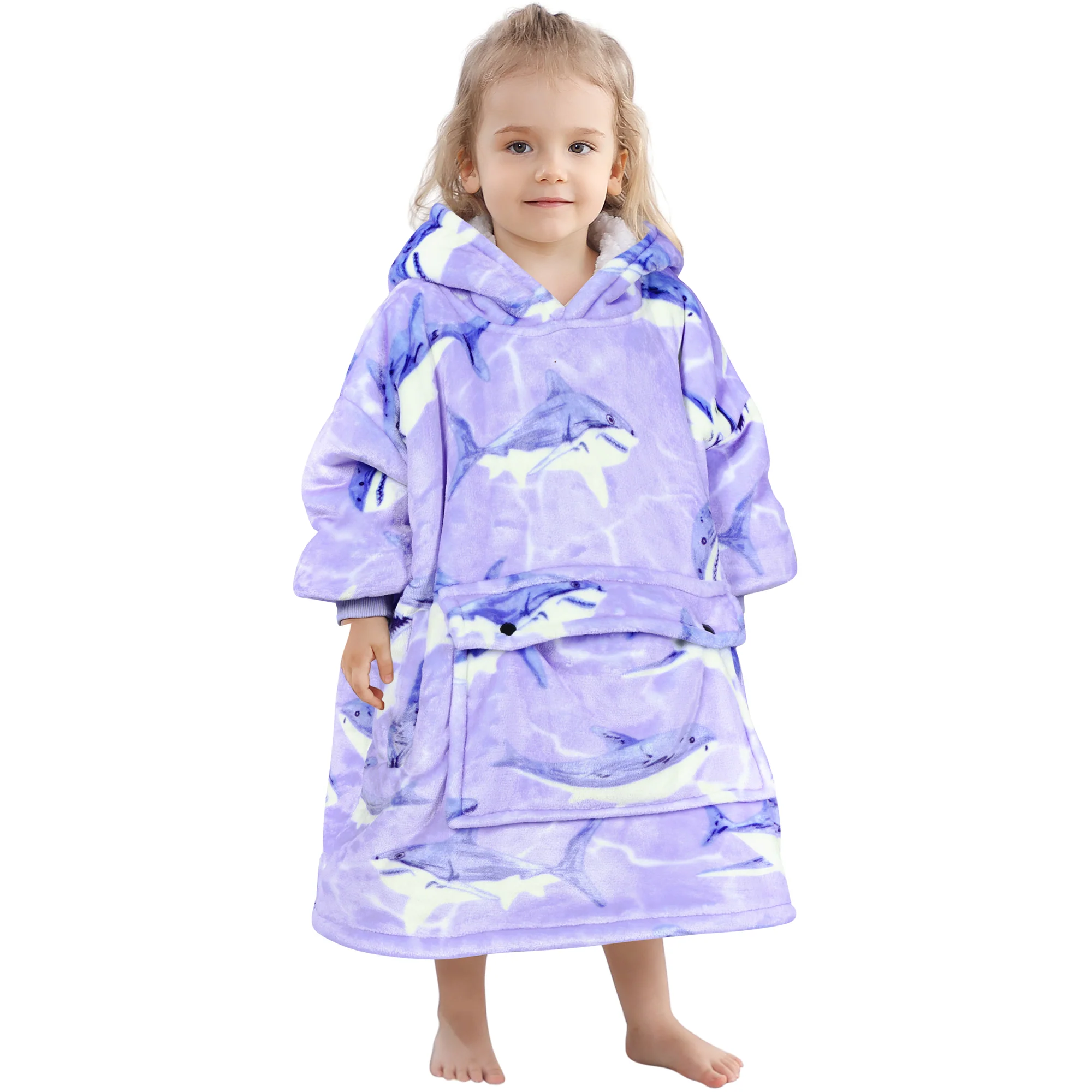 Shrak Blanket Hoodie Kids