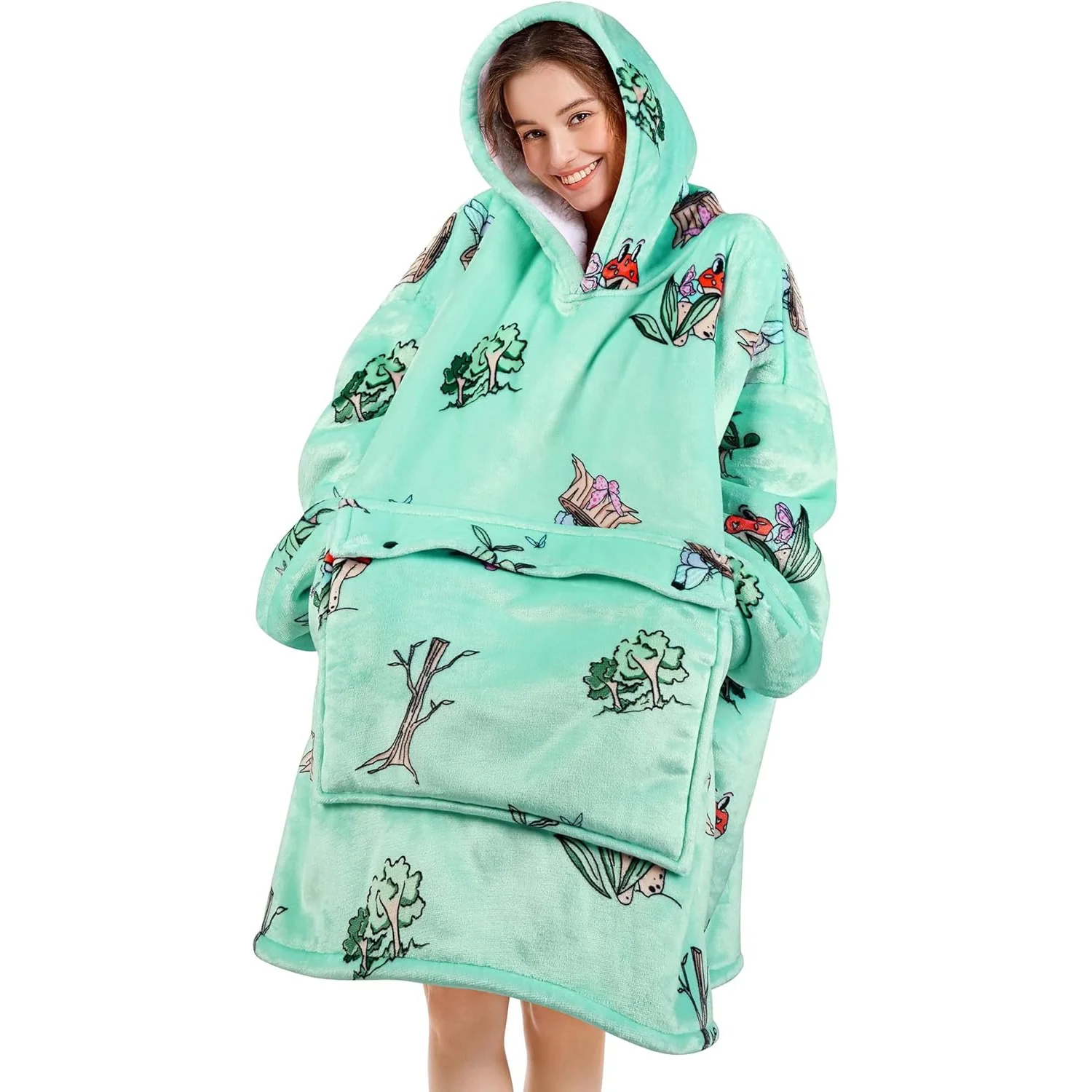 Plants Blanket Hoodie