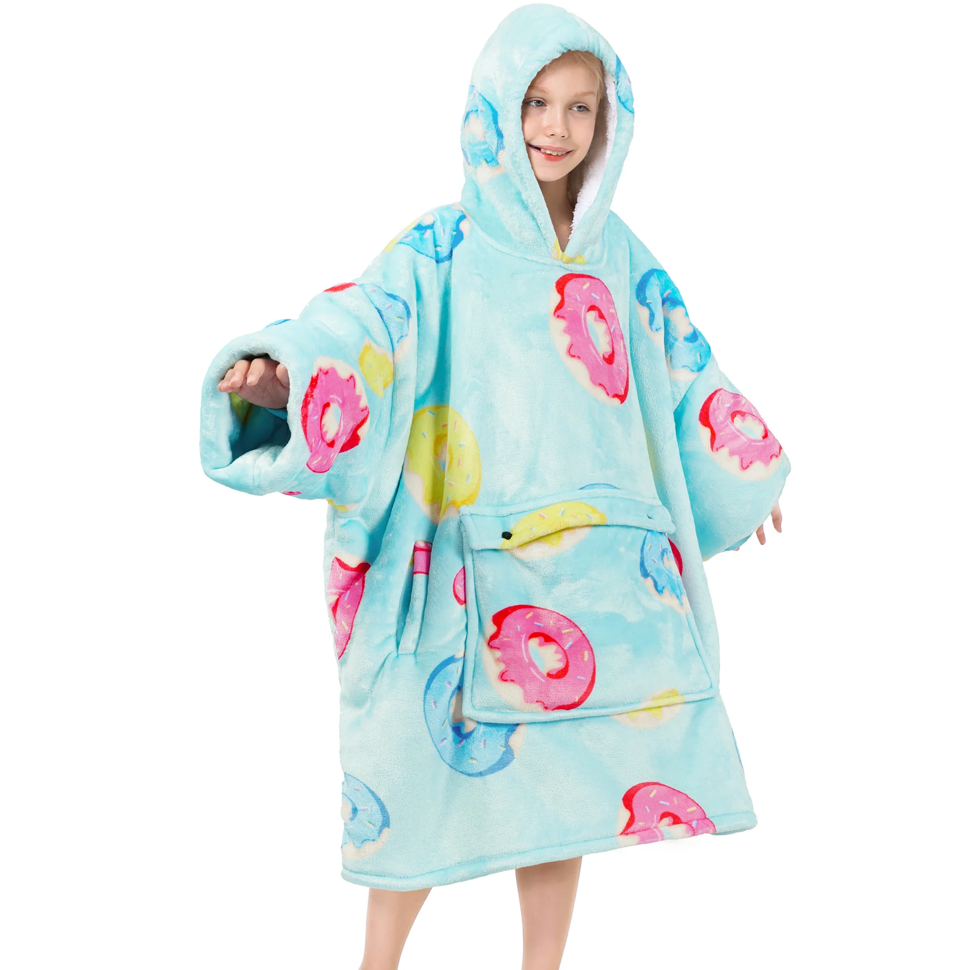 Donut Blanket Hoodie Teen