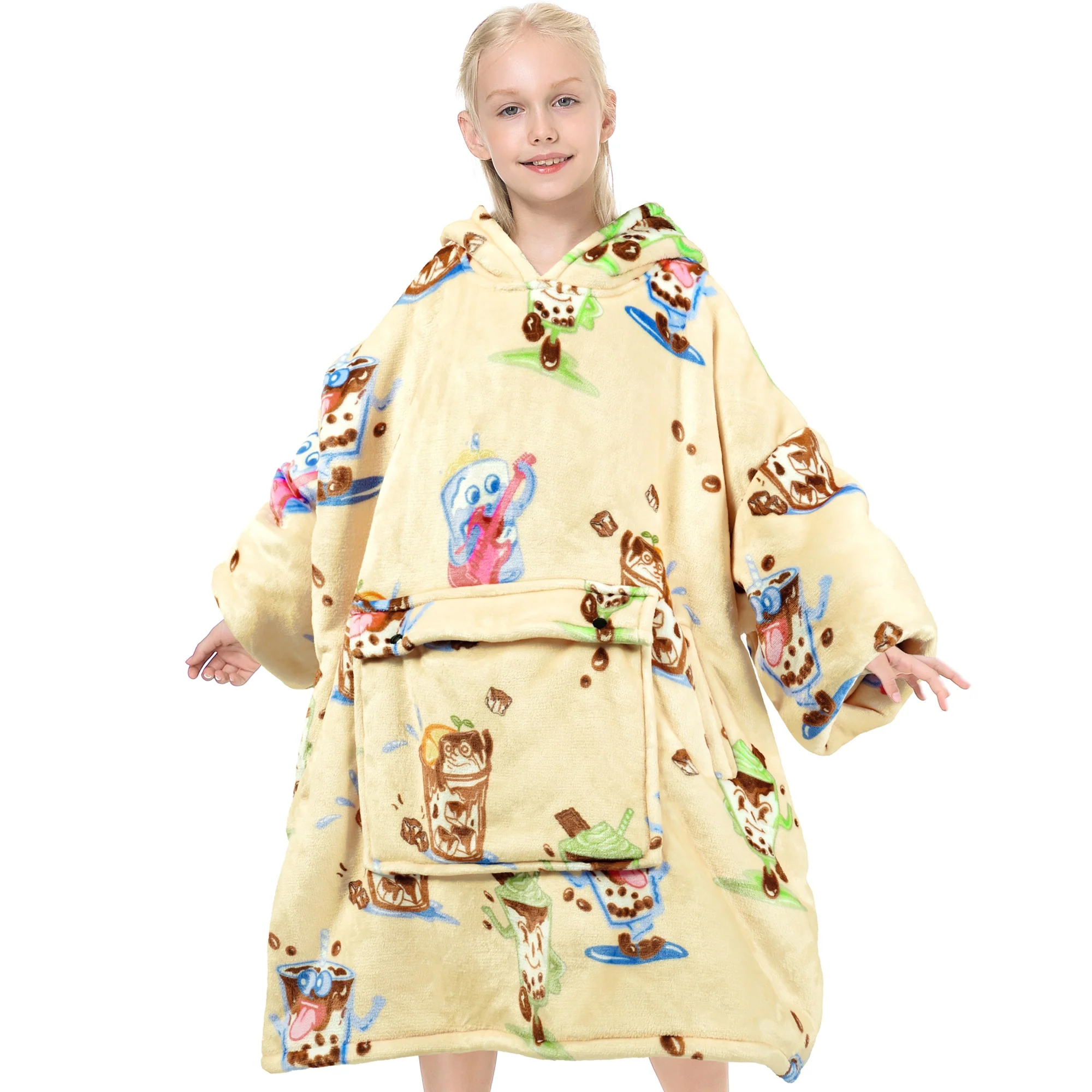 Coffee Blanket Hoodie Teen