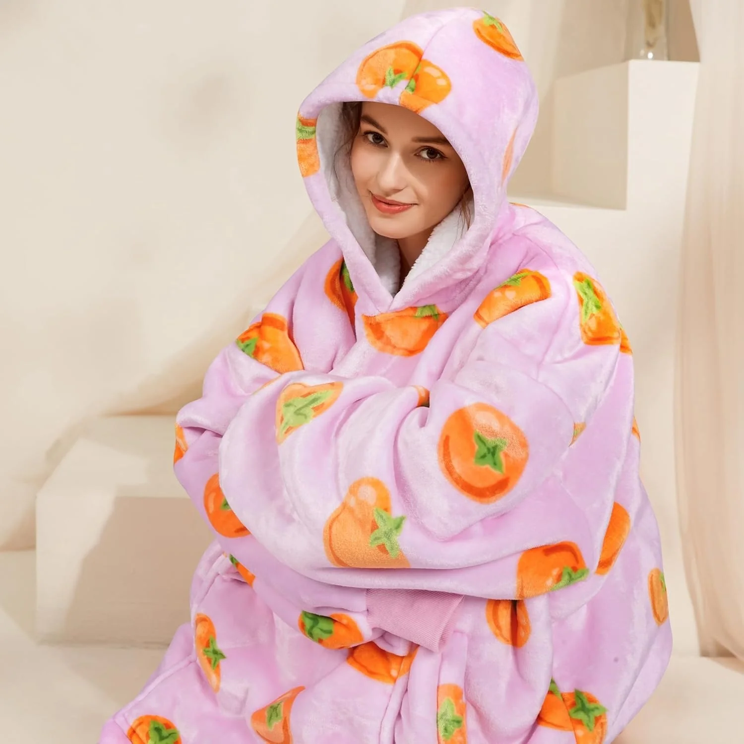 Persimmon Blanket Hoodie