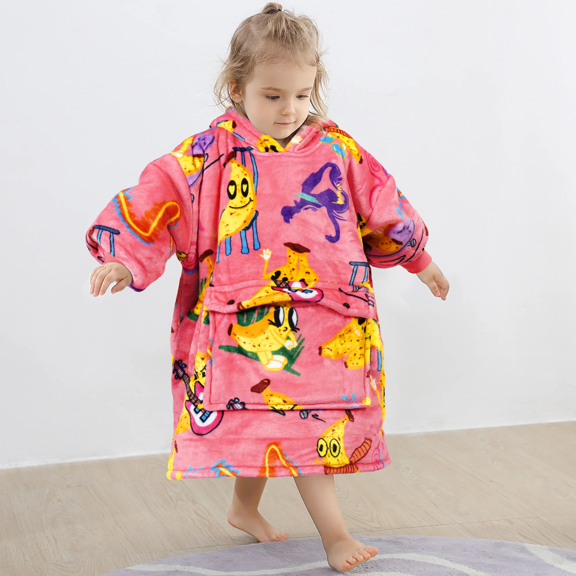 Banana Blanket Hoodie Kids