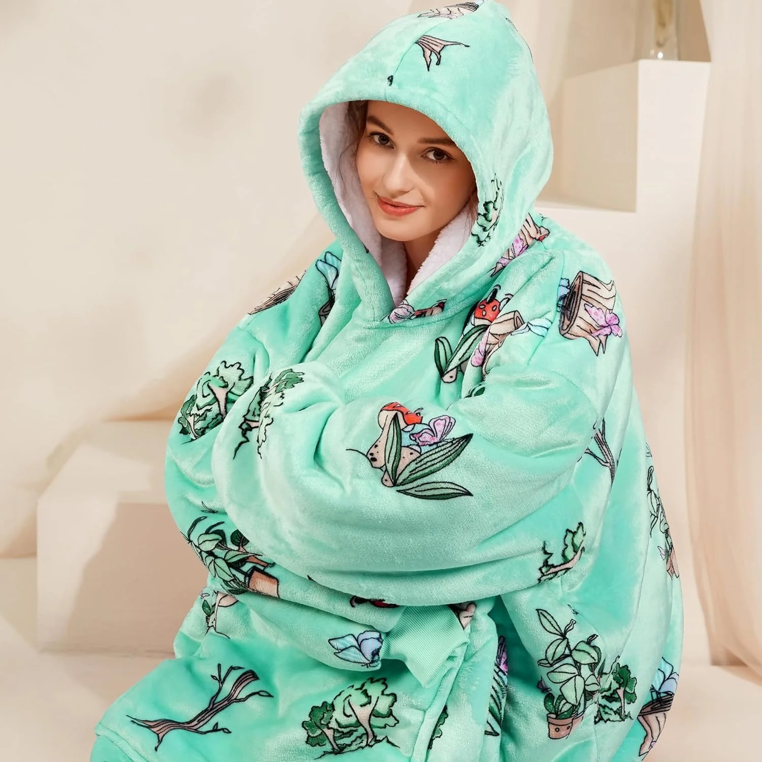 Plants Blanket Hoodie