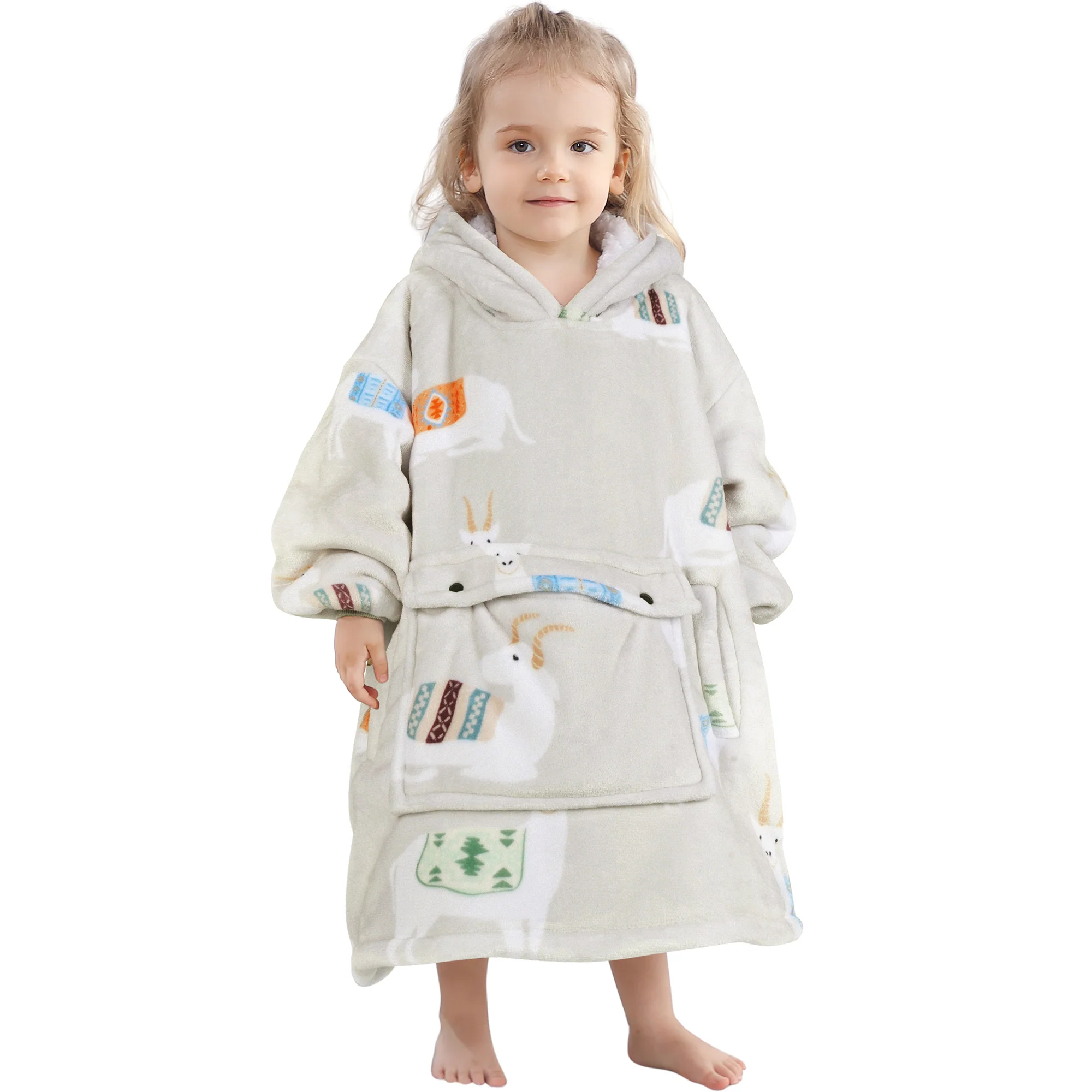 Antelope Blanket Hoodie Kids