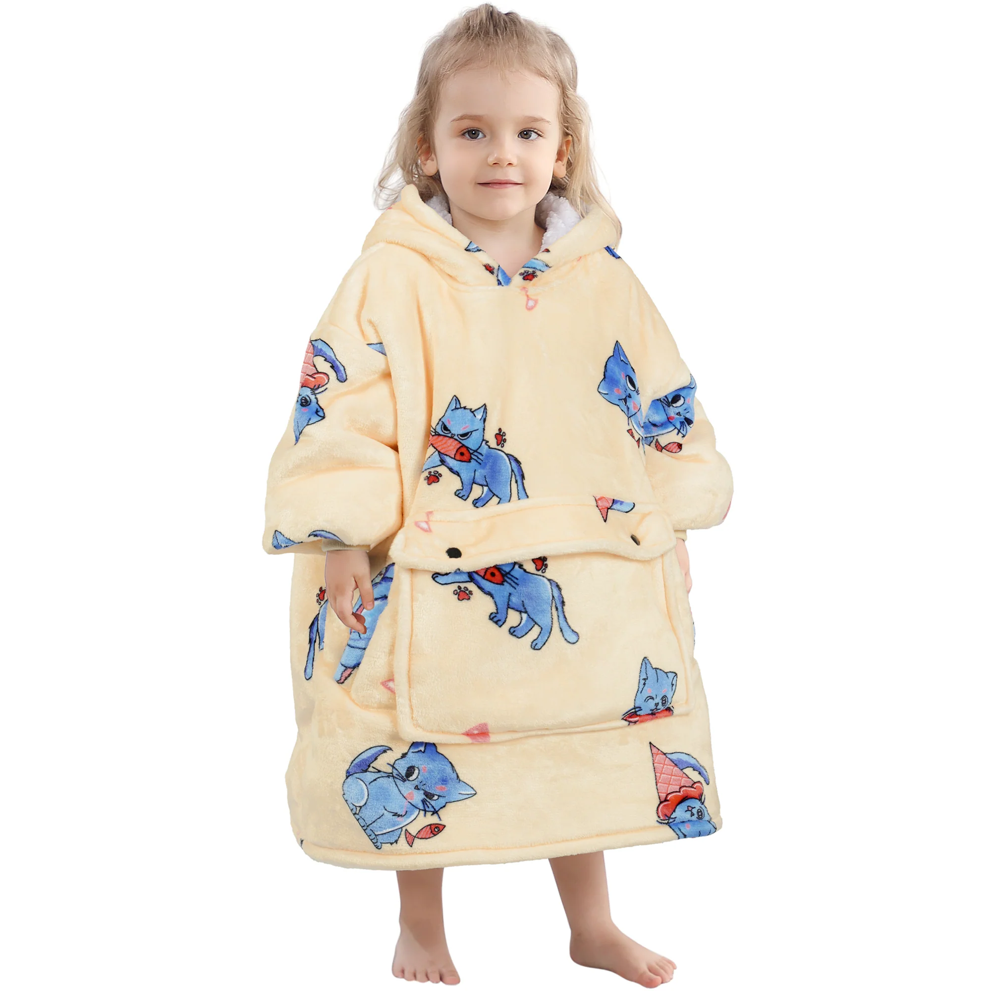 PersianCat Blanket Hoodie Kids