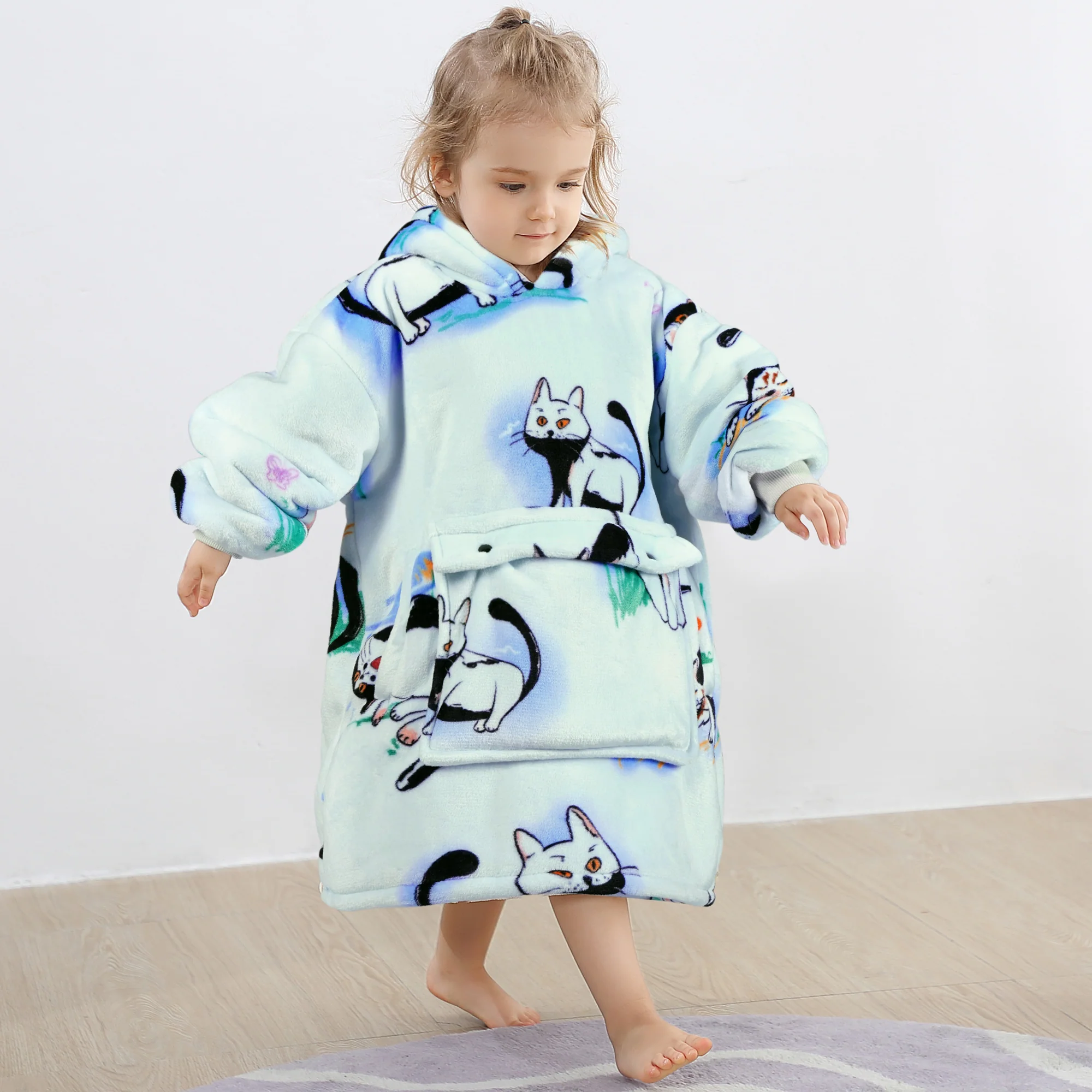 Mookitty Blanket Hoodie Kids