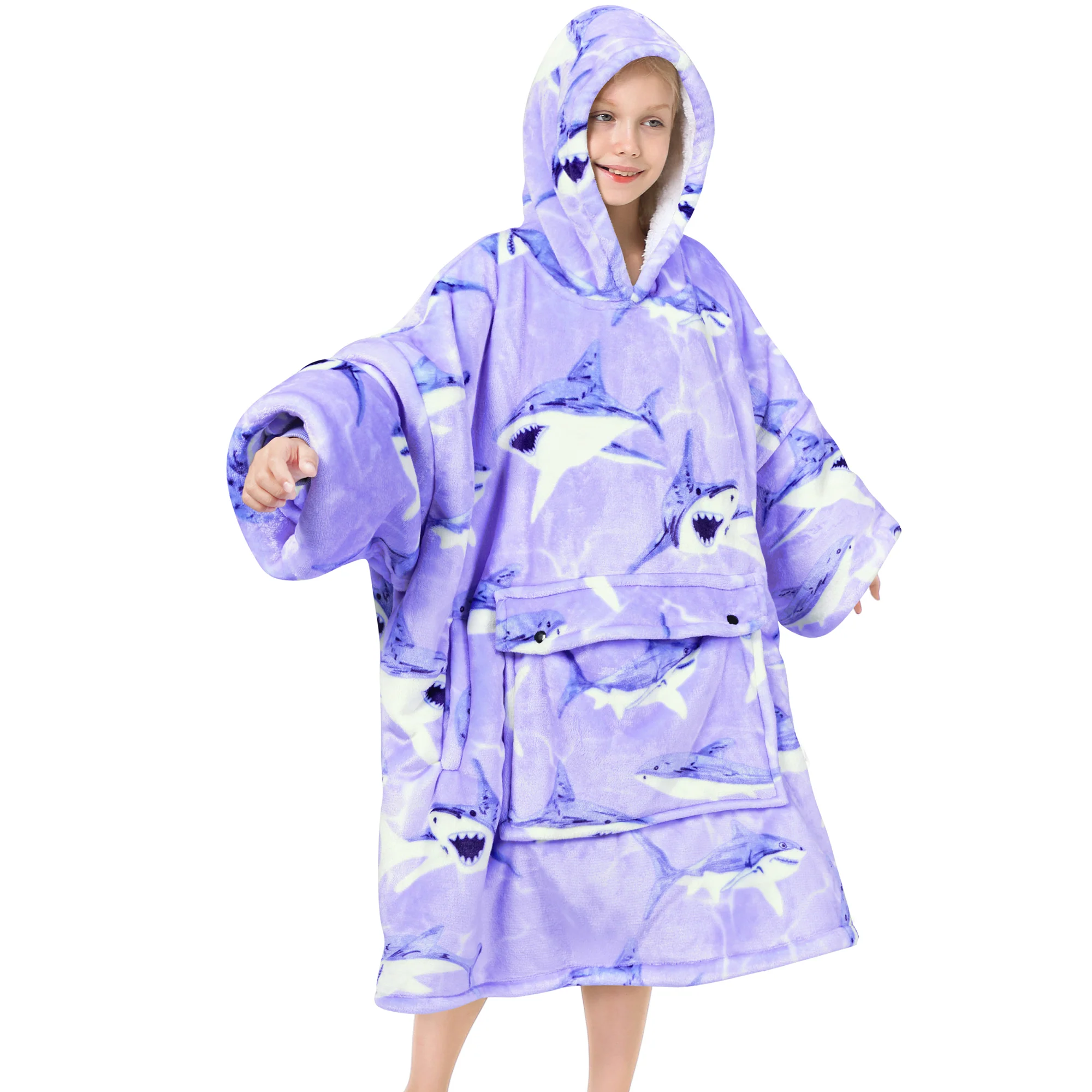 Shrak Blanket Hoodie Teen