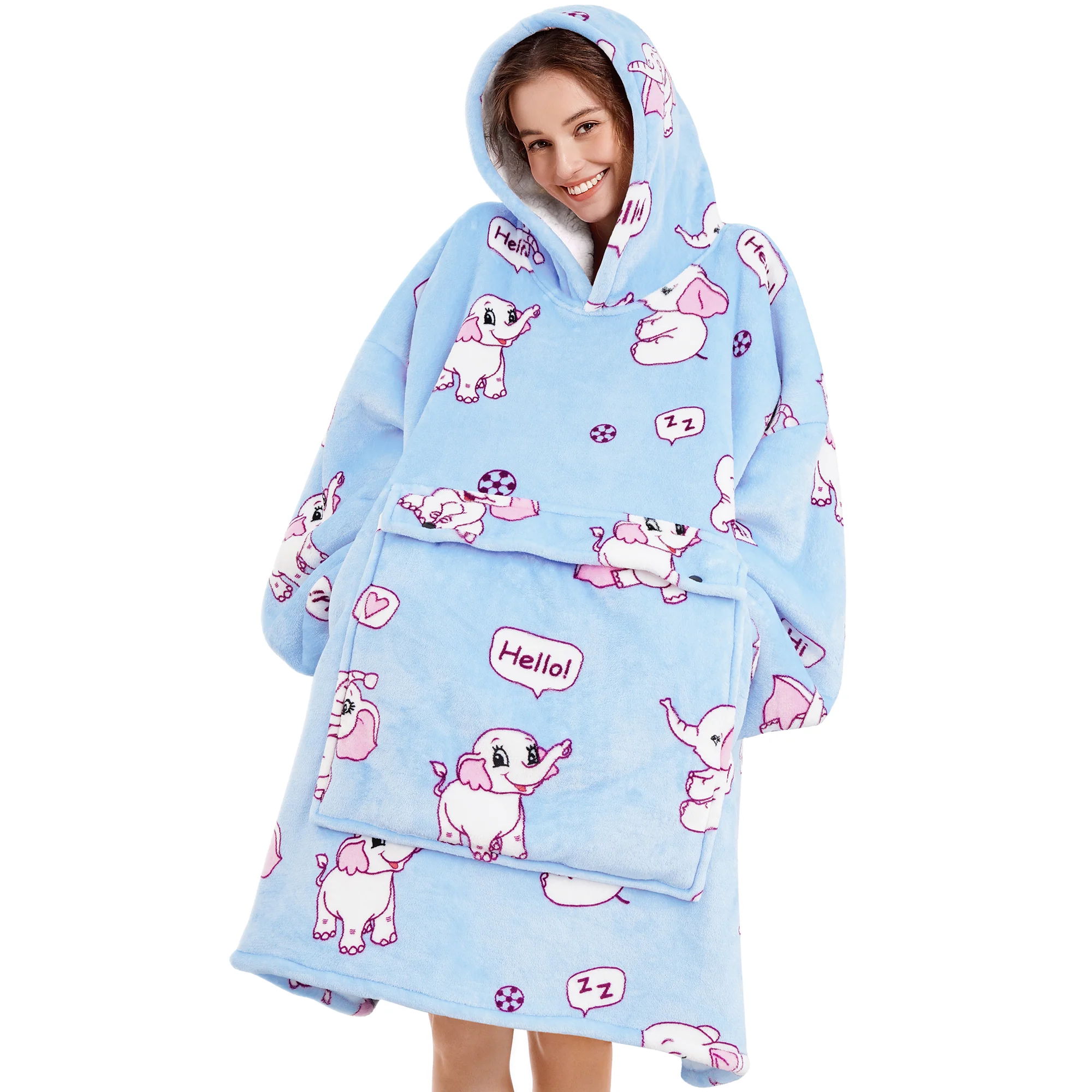 Elephant Blanket Hoodie