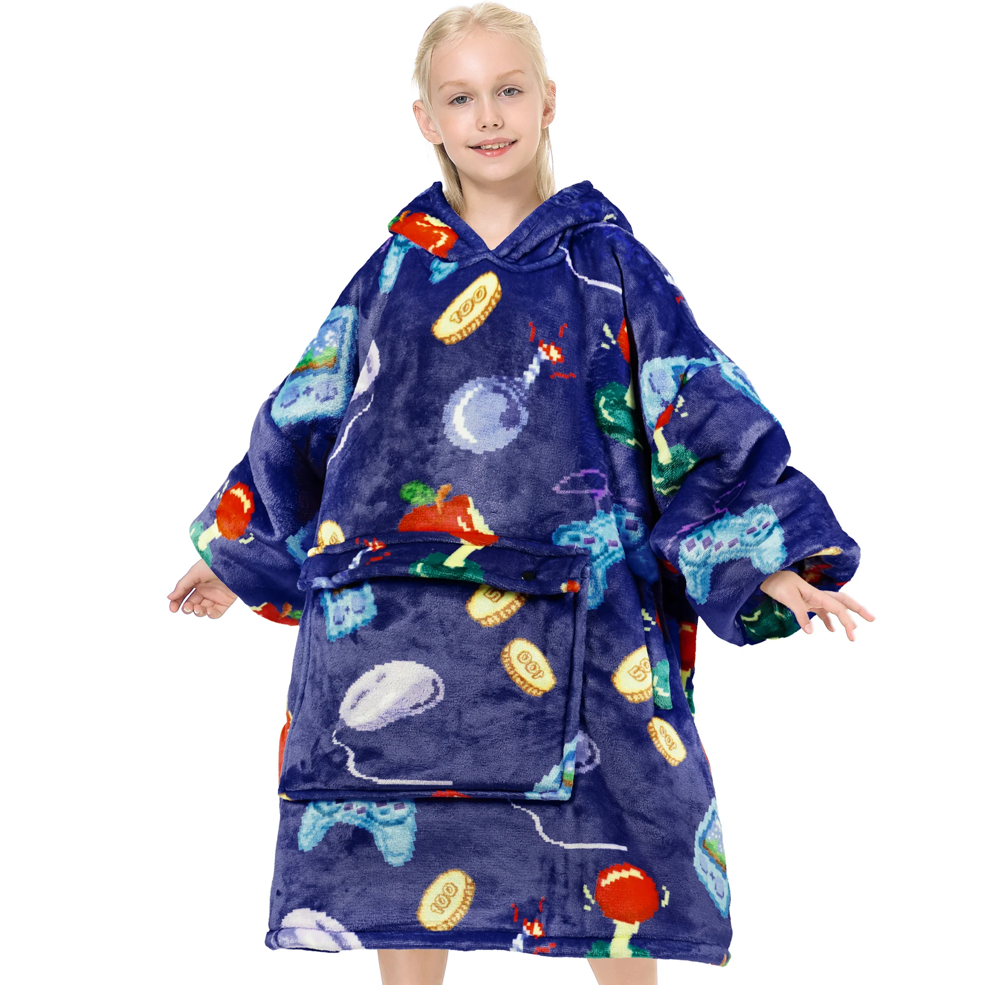 Pixel Blanket Hoodie Teen
