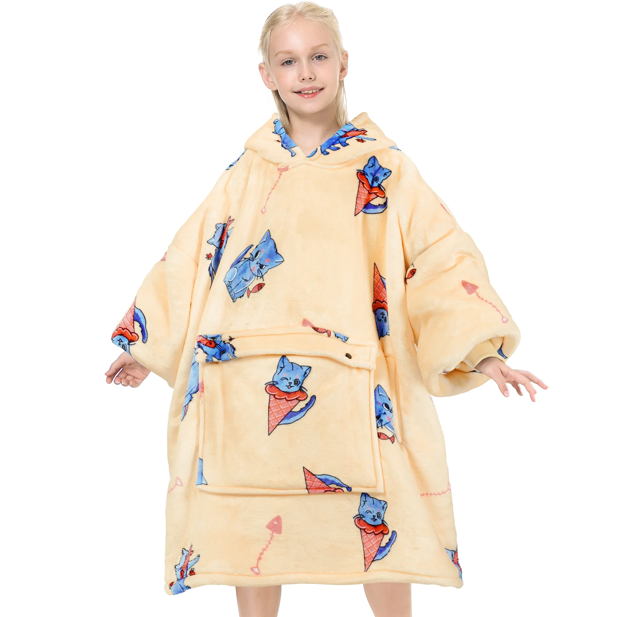 PersianCat Blanket Hoodie Teen