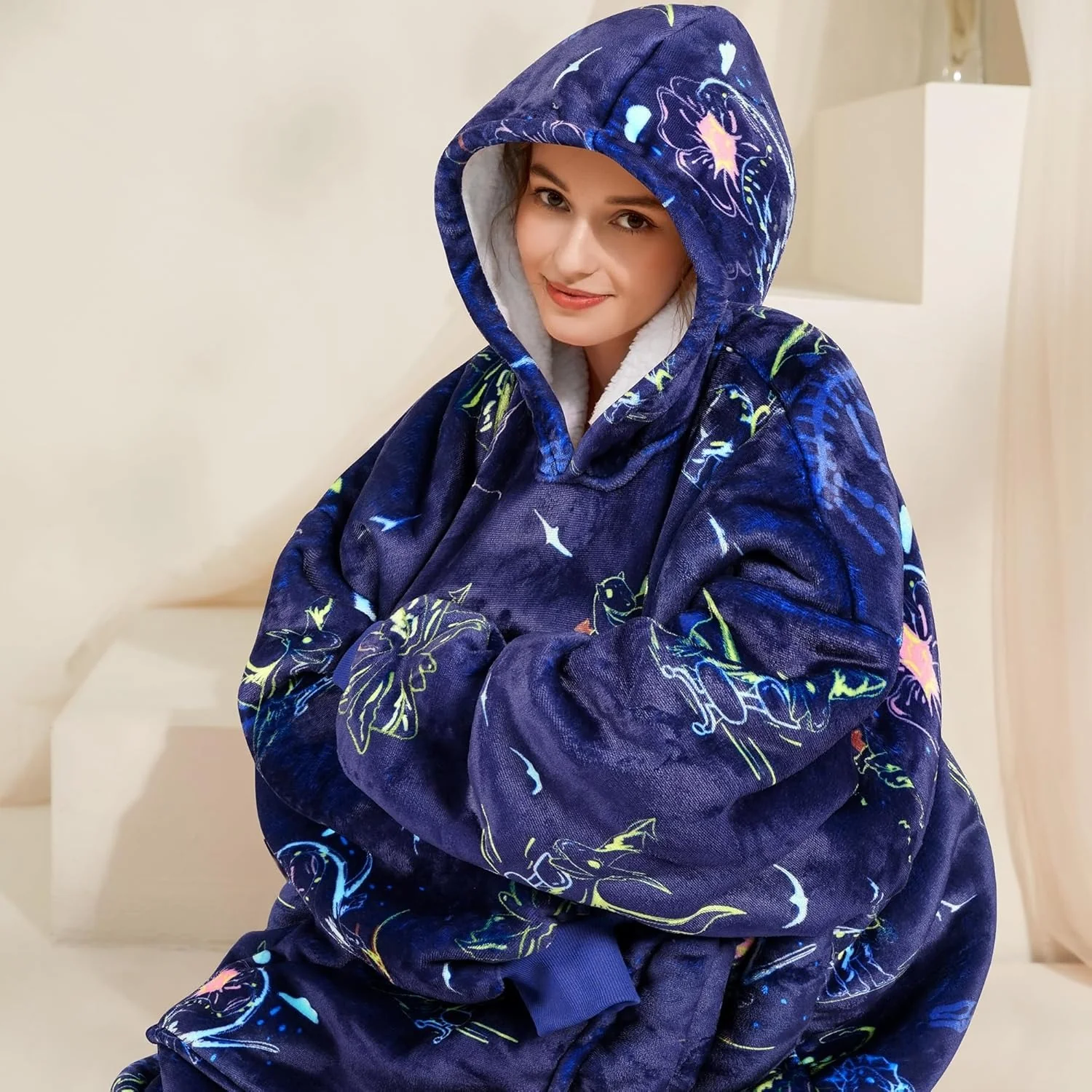 Dinosaur Blanket Hoodie