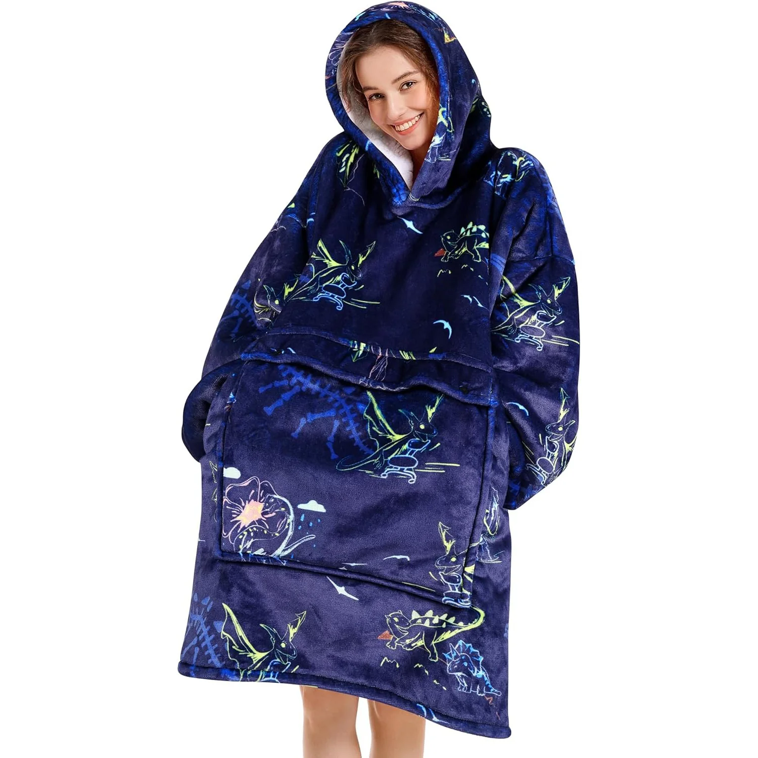 Dinosaur Blanket Hoodie