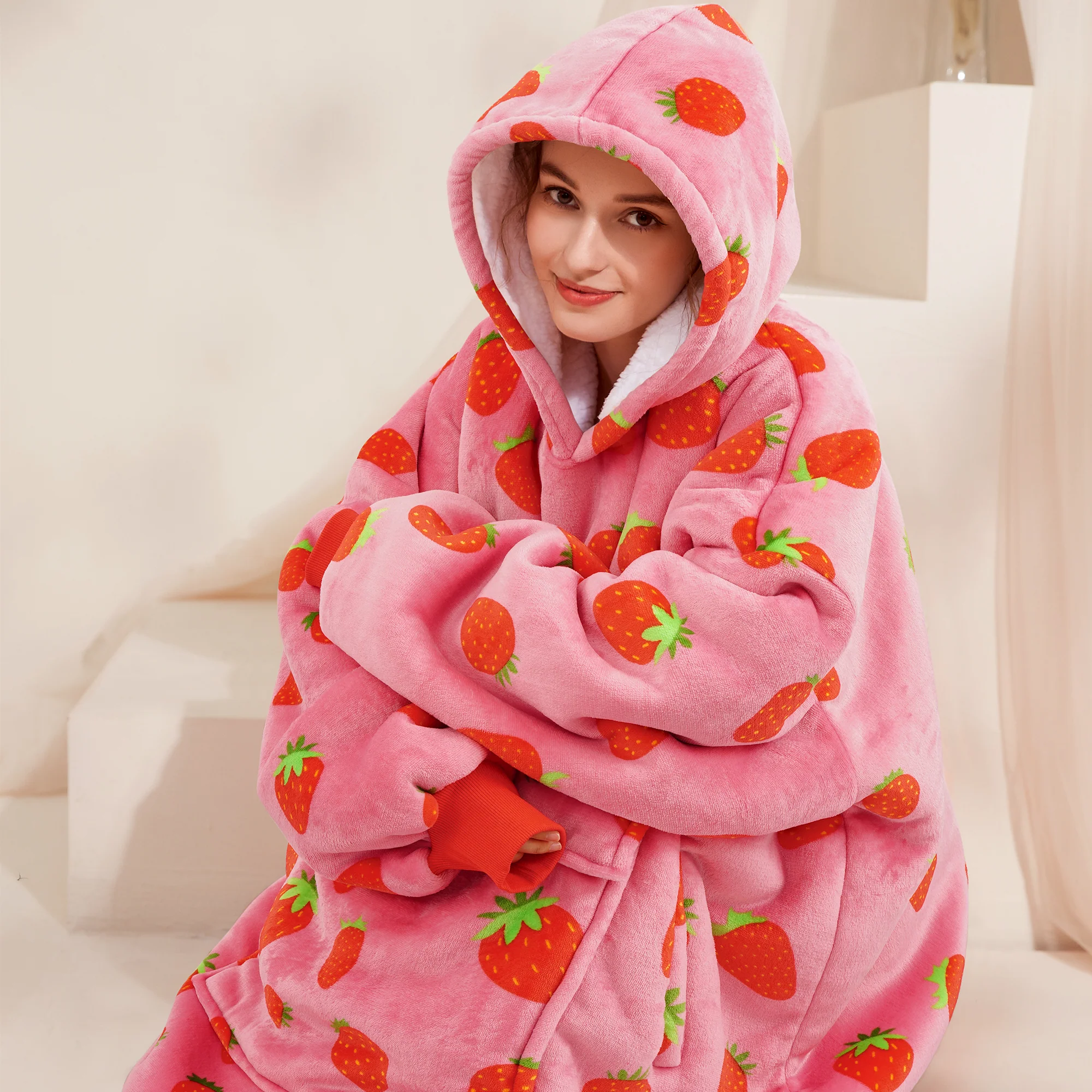 Strawberry Blanket Hoodie