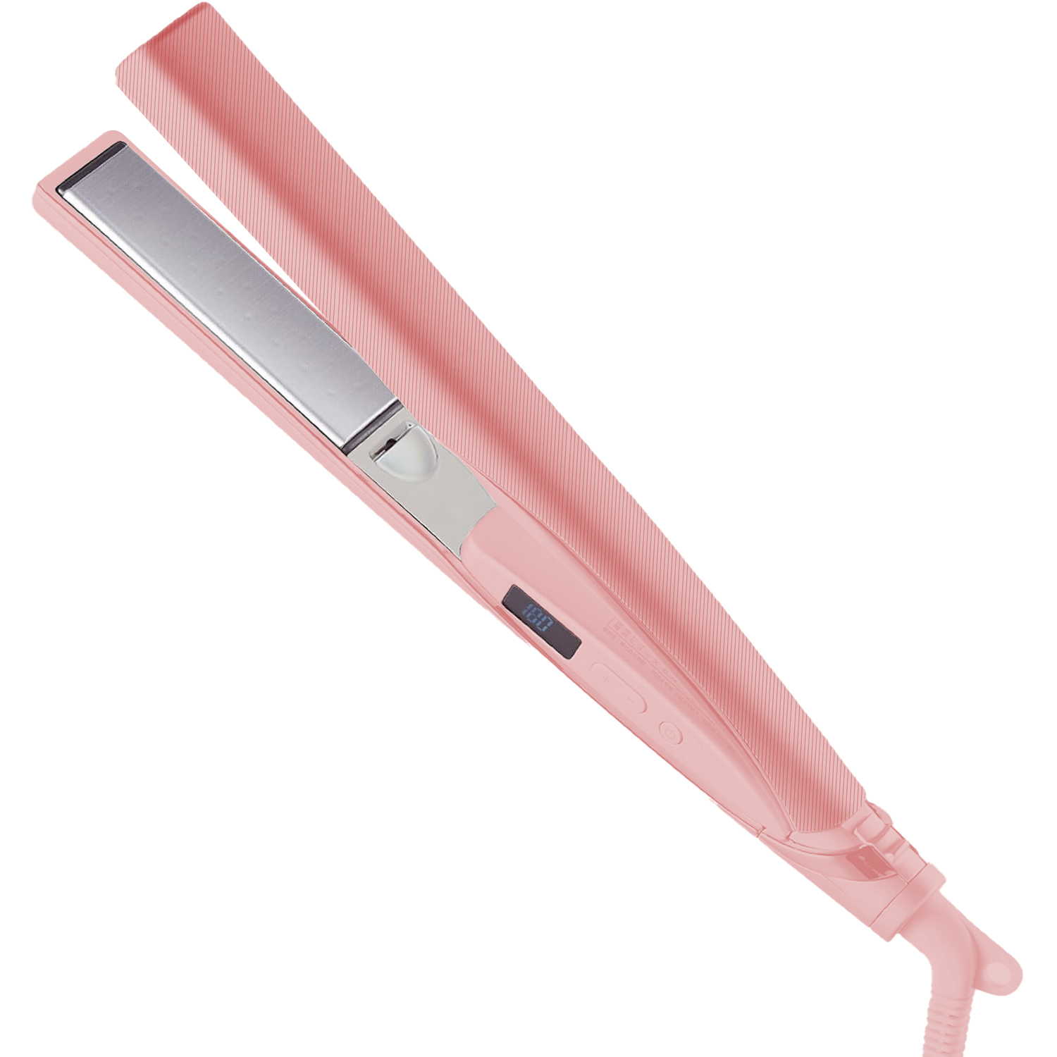 Straight Iron Care Rect Smooth Care Iron 25mm Rose mist by pluseau Automatic power OFF 17-step temperature adjustment