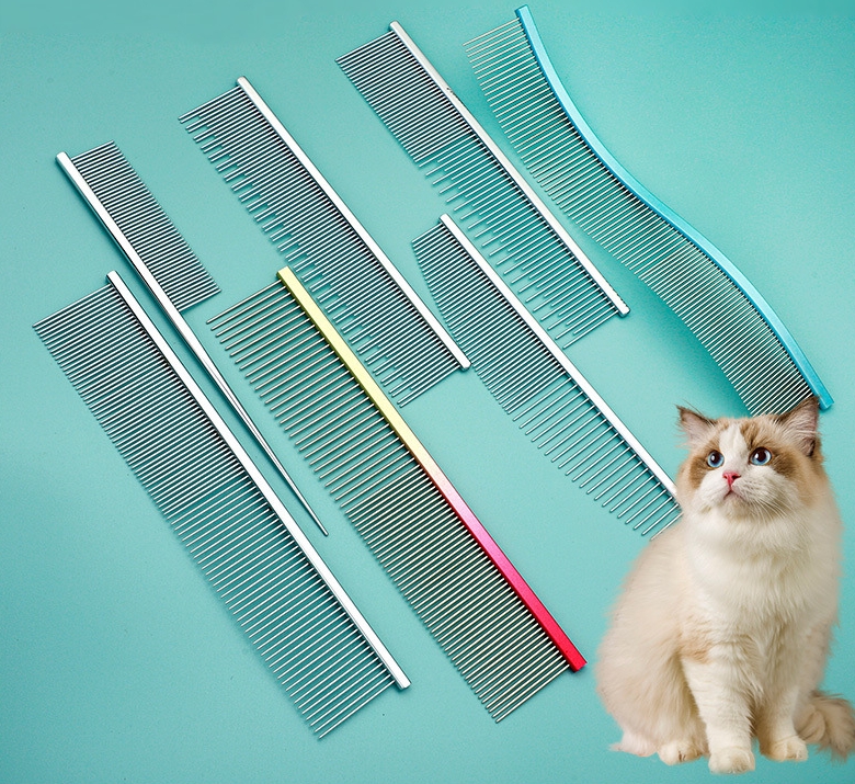Stainless Steel Double-Sided Dog Comb
