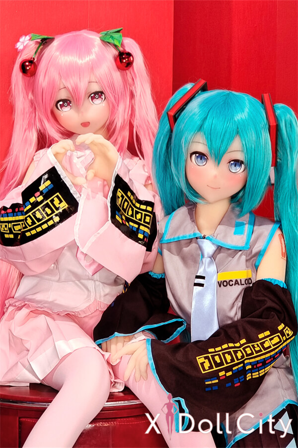 Aotume Doll 145cm Bカップ #75ヘッド 初音ミク 掲載画像はシリコン頭部+TPE材質ボディ アニメ成人スタイルラブドール