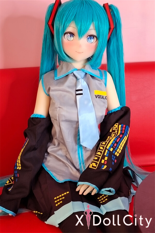 Aotume Doll 145cm Bカップ #75ヘッド 初音ミク 掲載画像はシリコン頭部+TPE材質ボディ アニメ成人スタイルラブドール