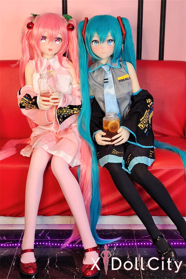 Aotume Doll 145cm Bカップ #75ヘッド 初音ミク 掲載画像はシリコン頭部+TPE材質ボディ アニメ成人スタイルラブドール