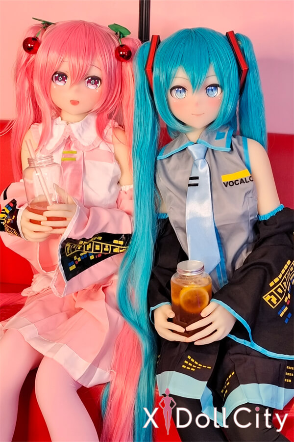 Aotume Doll 145cm Bカップ #75ヘッド 初音ミク 掲載画像はシリコン頭部+TPE材質ボディ アニメ成人スタイルラブドール