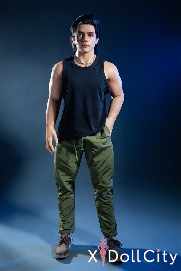 Qita Doll 韩（han）170cm 47.5kg  ヒゲのある男性  フルシリコン製 頭部一体型ラブドール