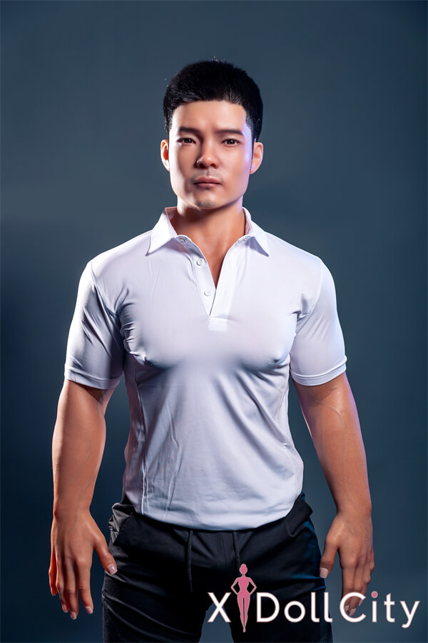 Qita Doll 元（yuan）170cm 47.5kg  ヒゲのある男性  フルシリコン製 頭部一体型ラブドール