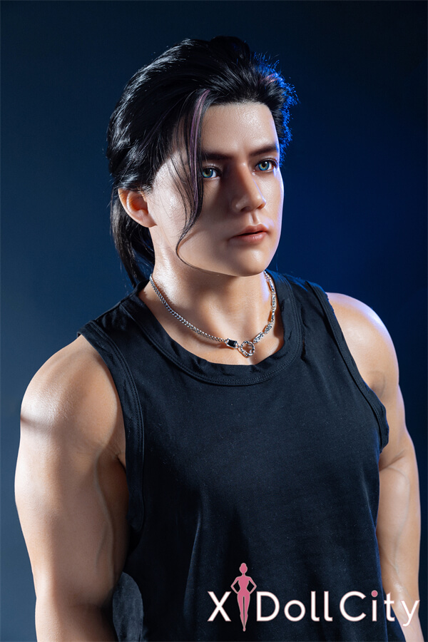 Qita Doll 韩（han）170cm 47.5kg  ヒゲのある男性  フルシリコン製 頭部一体型ラブドール