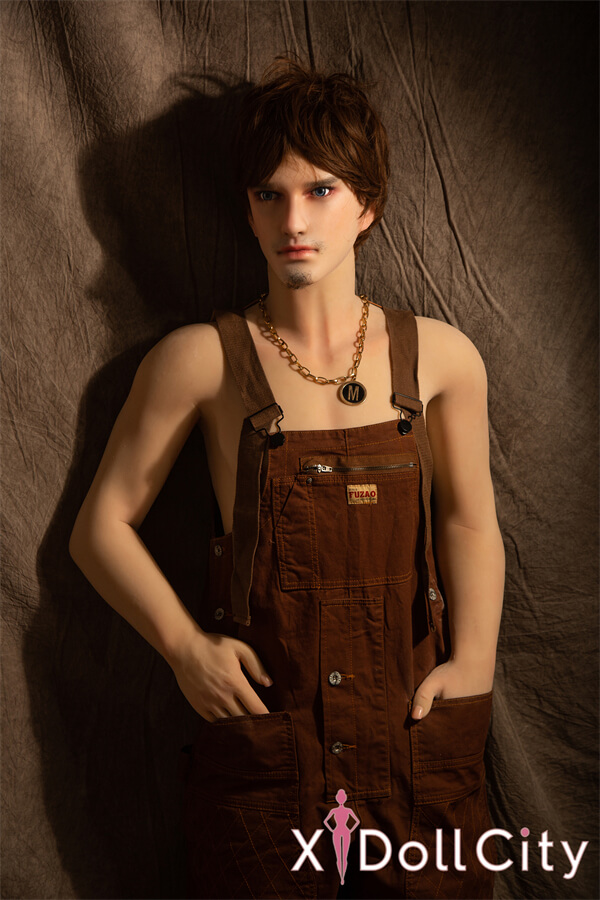 Qita Doll 周(zhou)175cm 56kg ヒゲのある男性 作業服スタイル シリコン頭部+TPEボディラブドール