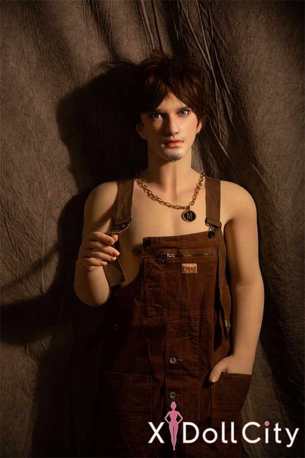 Qita Doll 周(zhou)175cm 56kg ヒゲのある男性 作業服スタイル シリコン頭部+TPEボディラブドール