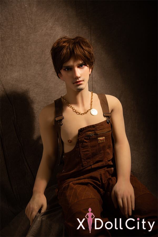 Qita Doll 周(zhou)175cm 56kg ヒゲのある男性 作業服スタイル シリコン頭部+TPEボディラブドール