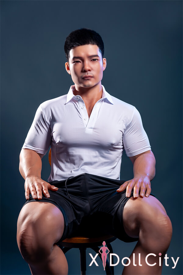 Qita Doll 元（yuan）170cm 47.5kg  ヒゲのある男性  フルシリコン製 頭部一体型ラブドール