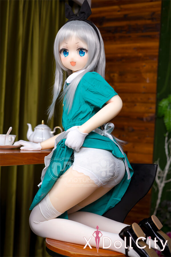 Aotume Doll 142cm 男性ボディ#124-1 神崎ひでり ペニス二つ付属 ヘッド及びボディー材質選択可能 男娘ふたなり 掲載画像はTPE製成人スタイルラブドール
