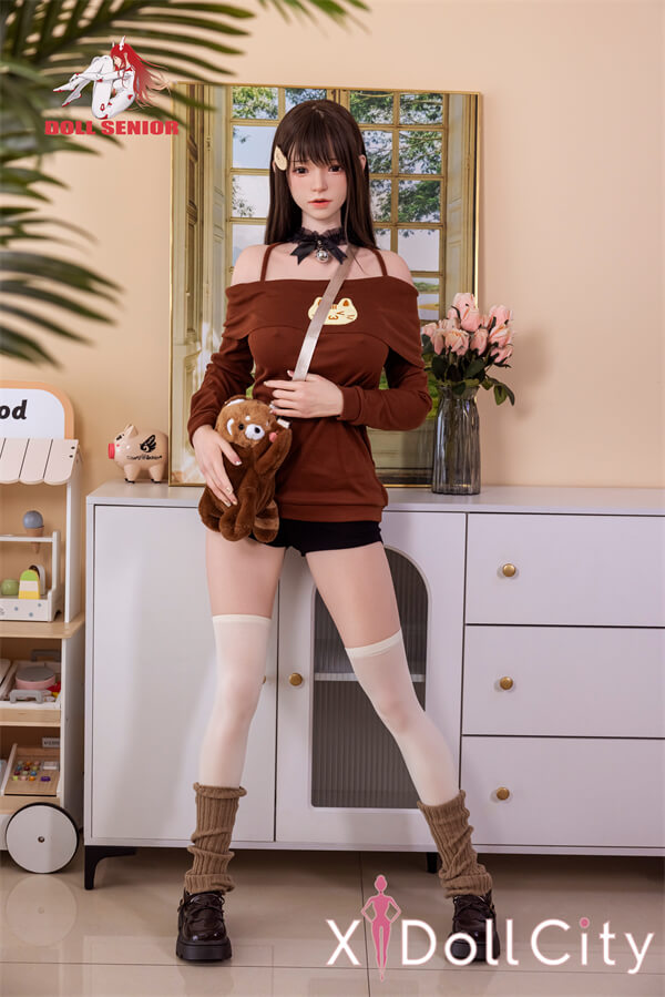 Doll senior 163cm Eカップ 美咲(Meixiao)軟質シリコンヘッド 口開閉機能付き TPE材質ボディー 材質選択可能 掲載画像はフルシリコン製ラブドール 猫モチーフ