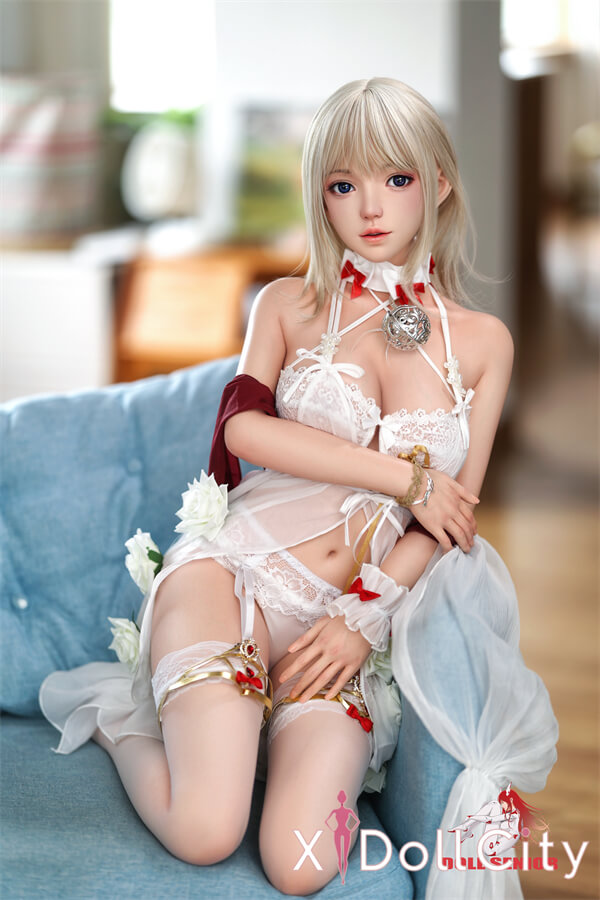 Doll Senior 148cm Dカップ 叽可(Jike)硬めシリコンヘッド金髪美女 TPE材質ボディー 材質選択可能 掲載画像はフルシリコン製成人スタイルラブドール