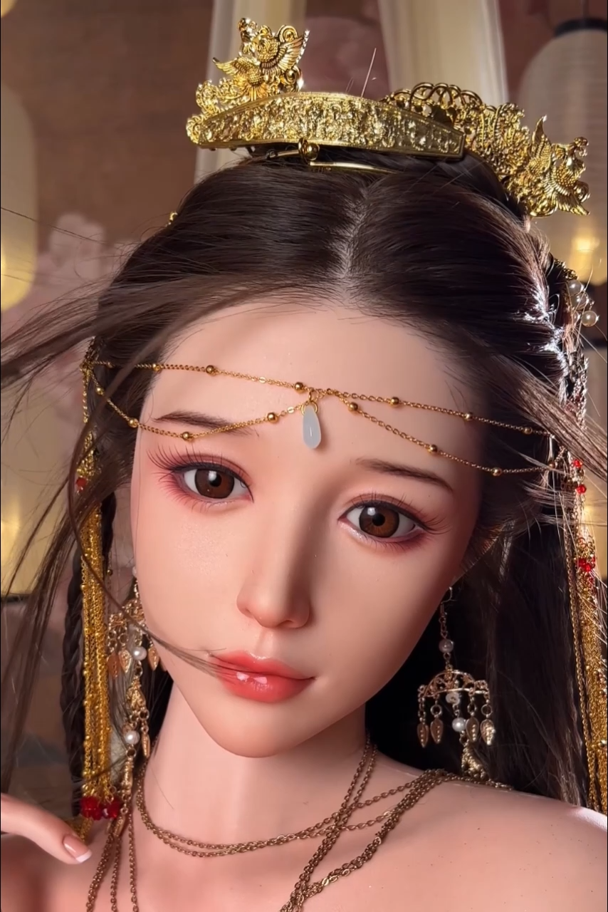 Doll Senior 168cm Eカップ 霓裳(Nichang)硬めシリコンヘッド TPE材質ボディー 材質選択可能 掲載画像は 植毛タイプ フルシリコン製ラブドール