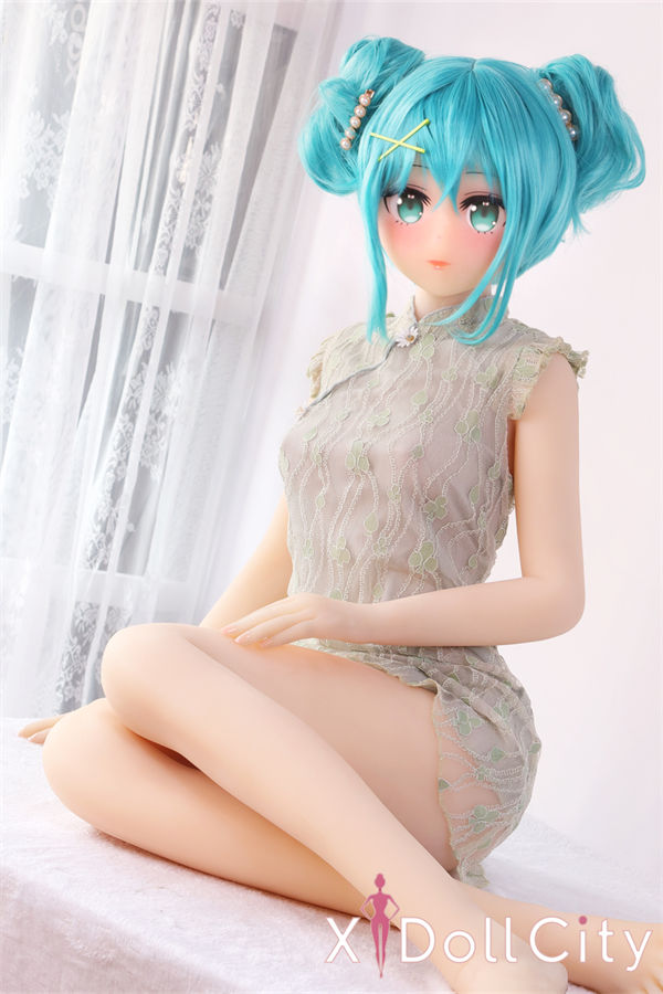 Aotume Doll #68 145cm Bカップ 水色系 フルTPE アニメ 成人スタイルラブドール