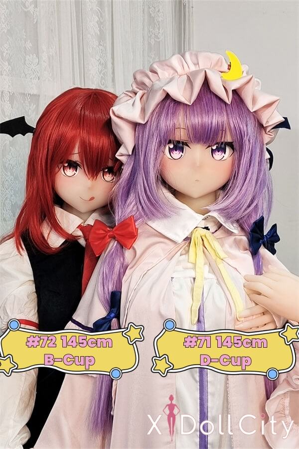 Aotume Doll 145cm Dカップ #71 パチュリーどかと145cm Bカップ #72 小悪魔ら『東方Project』掲載画像はシリコン頭部+TPE材質ボディ成人スタイルラブドール