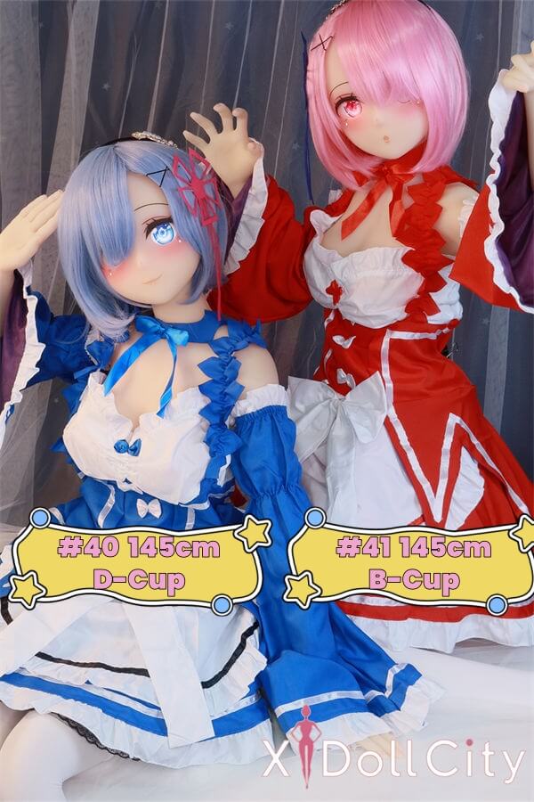 Aotume Doll 145cm Dカップ #40 レムと145cm Bカップ #41 ラム メイド リゼロ アニメコスプレ TPE製成人スタイルラブドール
