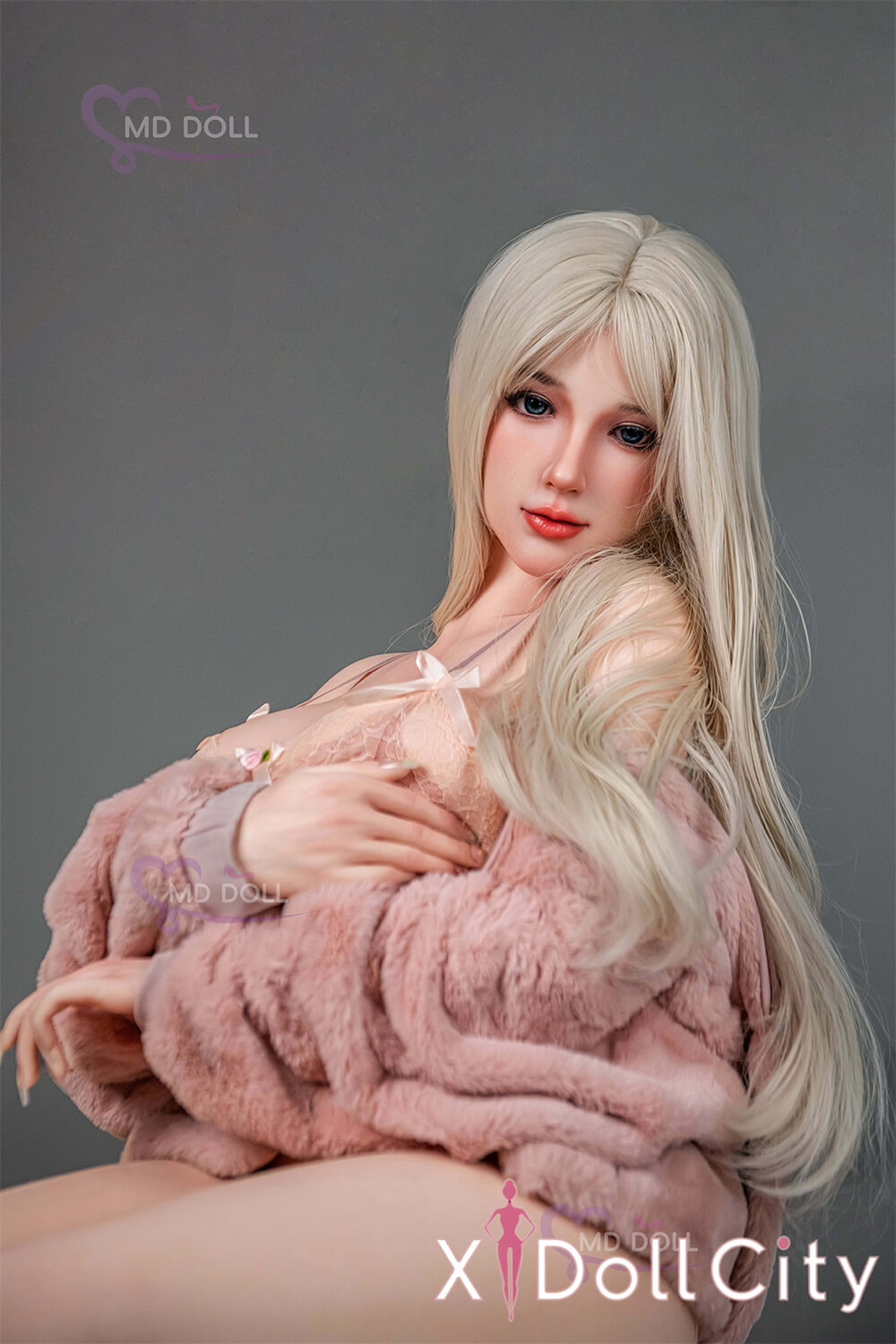 MD Doll 162cm Hカップ 洁儿（Jessica）軟質シリコンヘッド 口開閉機能付き 掲載画像はフルシリコン製ラブドール