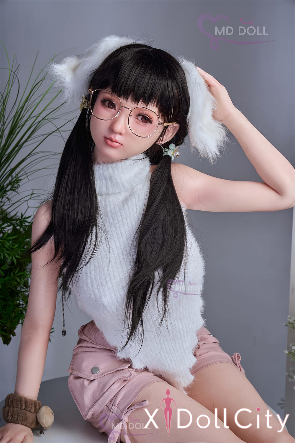 MD Doll 150cm Eカップ 莉莉（Lily）軟質シリコンヘッド 口開閉機能付き 掲載画像はフルシリコン製成人スタイルラブドール